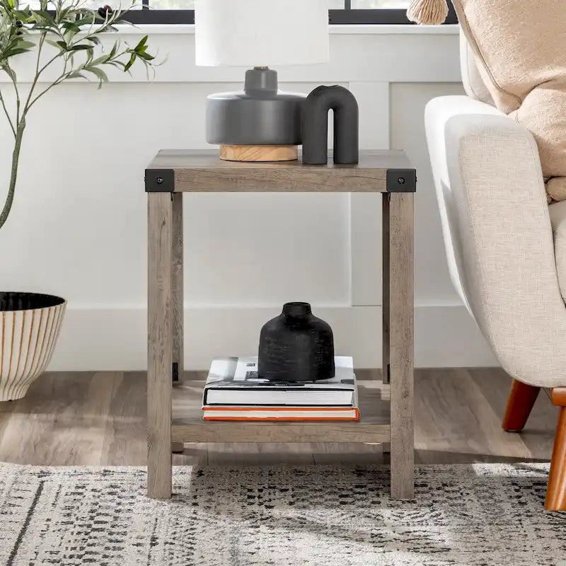 18-Inch X-Side Accent Table