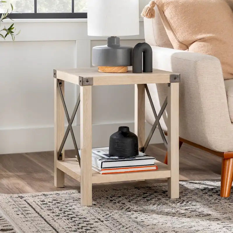 18-Inch X-Side Accent Table