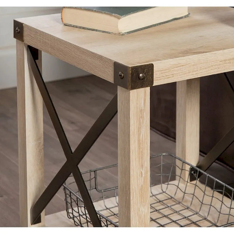 18-Inch X-Side Accent Table