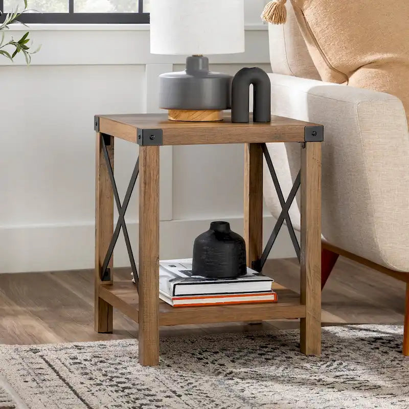 18-Inch X-Side Accent Table