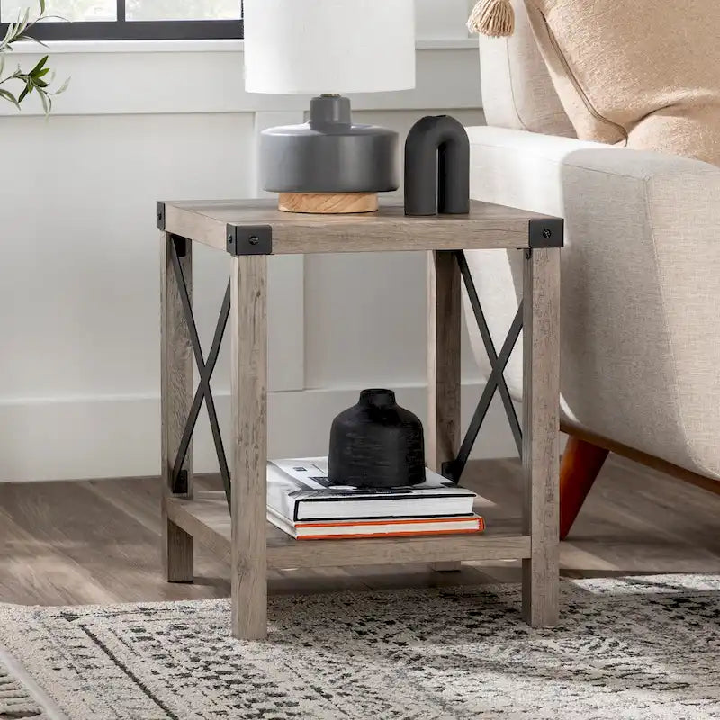 18-Inch X-Side Accent Table