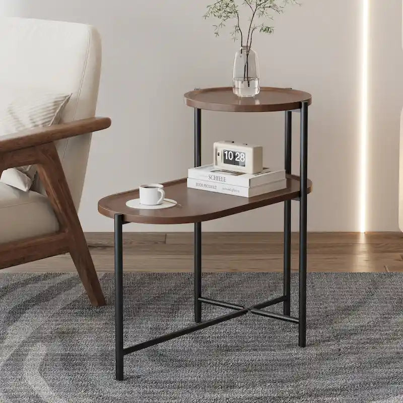 Mesa de apoio pequena em madeira