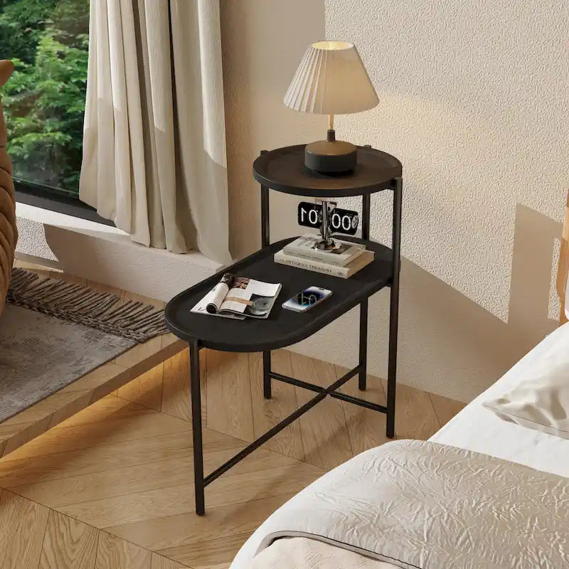 Mesa de apoio pequena em madeira
