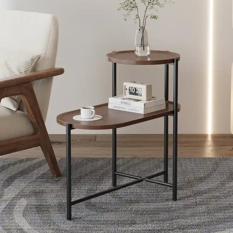 Mesa de apoio pequena em madeira