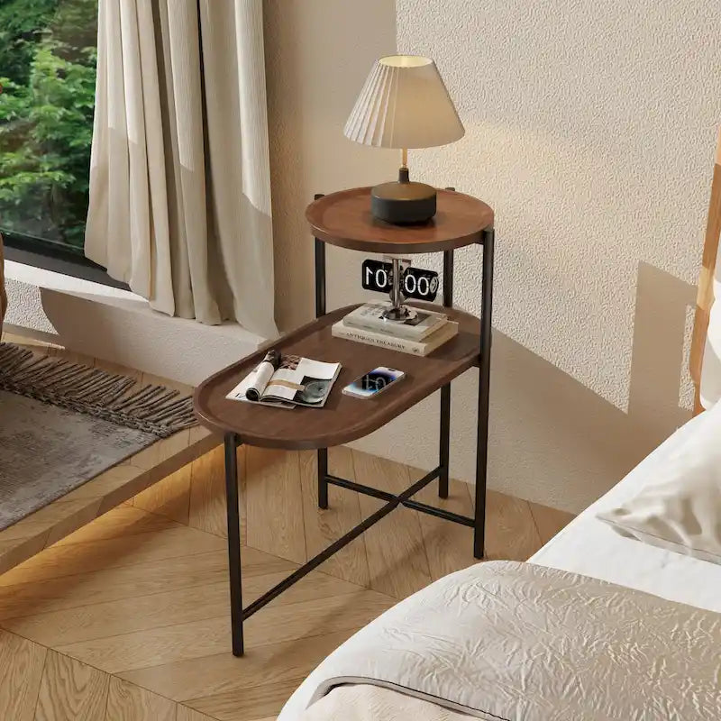 Mesa de apoio pequena em madeira