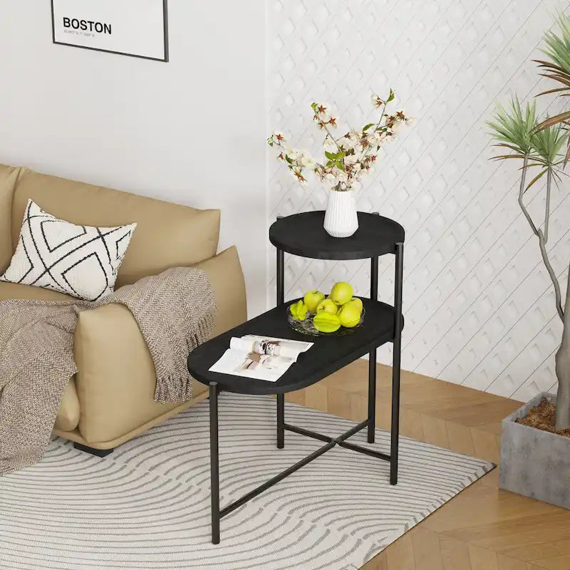 Mesa de apoio pequena em madeira