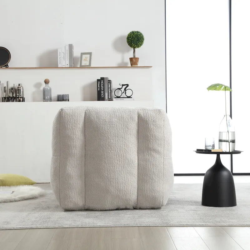 Super soft lazy sofa chair with memory foam and ottoman