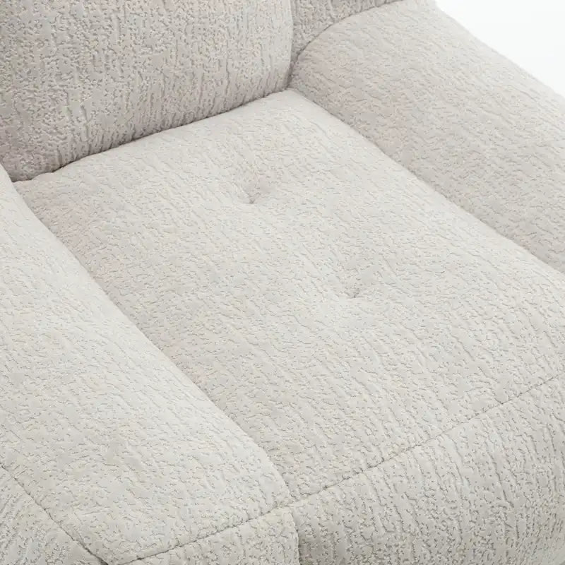 Super soft lazy sofa chair with memory foam and ottoman