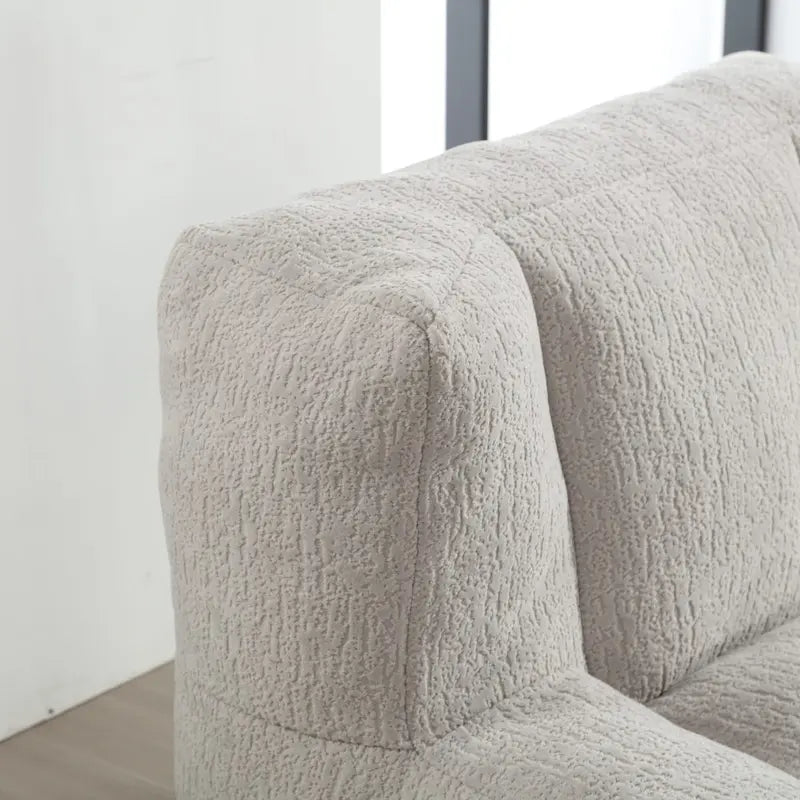 Super soft lazy sofa chair with memory foam and ottoman