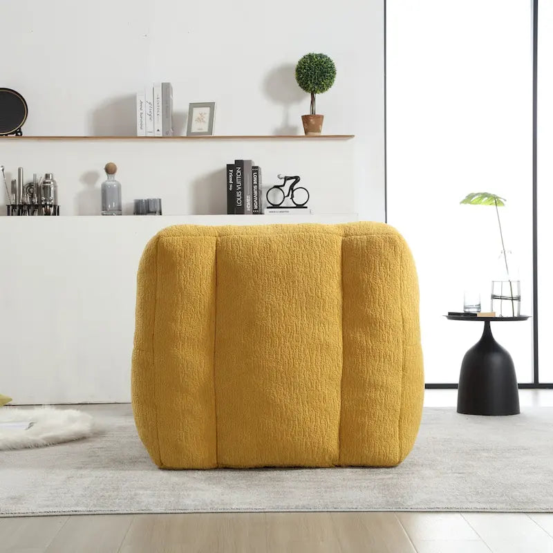 Super soft lazy sofa chair with memory foam and ottoman