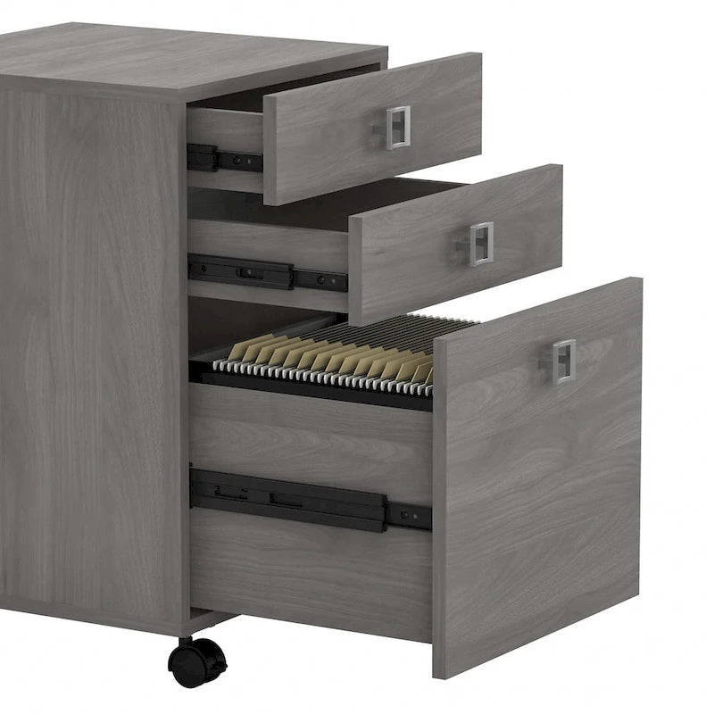 Secretária de computador em L com 72W e gavetas