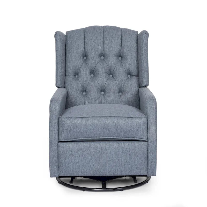 Manual Recliner Chair with 360-Degree Swivel, Relaxing Lounge Chair for Living Room