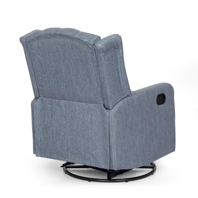Manual Recliner Chair with 360-Degree Swivel, Relaxing Lounge Chair for Living Room