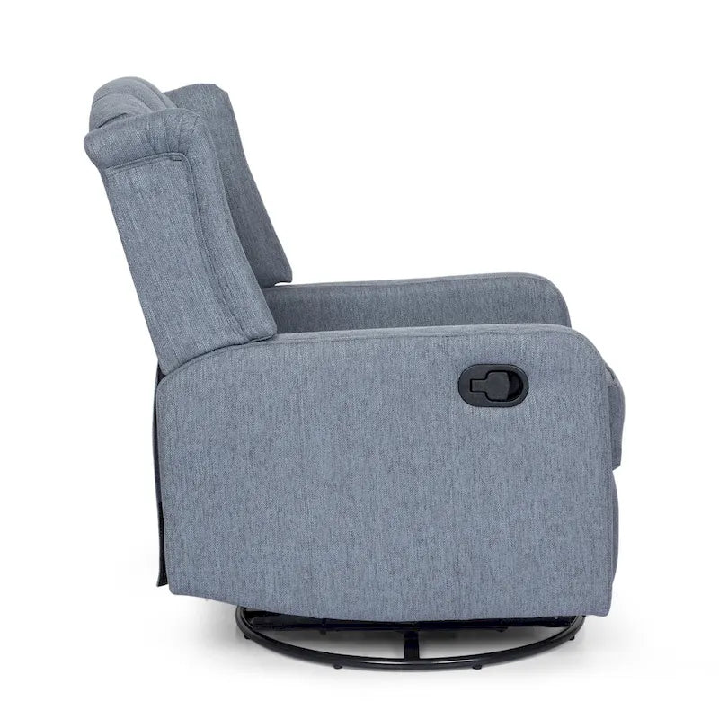 Manual Recliner Chair with 360-Degree Swivel, Relaxing Lounge Chair for Living Room