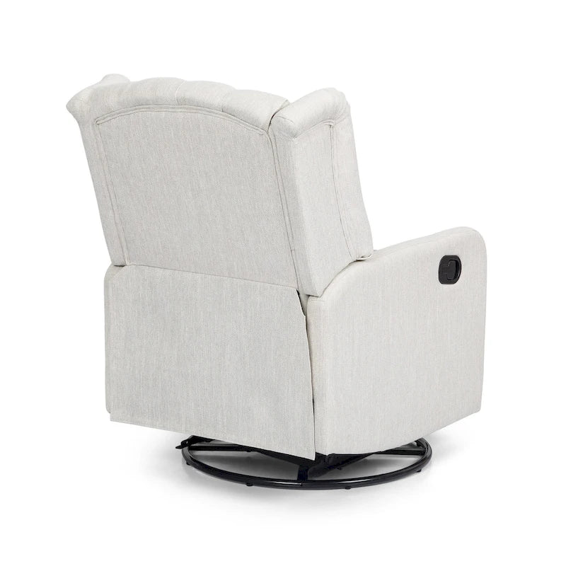 Manual Recliner Chair with 360-Degree Swivel, Relaxing Lounge Chair for Living Room