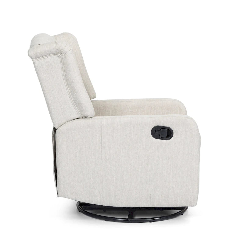 Manual Recliner Chair with 360-Degree Swivel, Relaxing Lounge Chair for Living Room