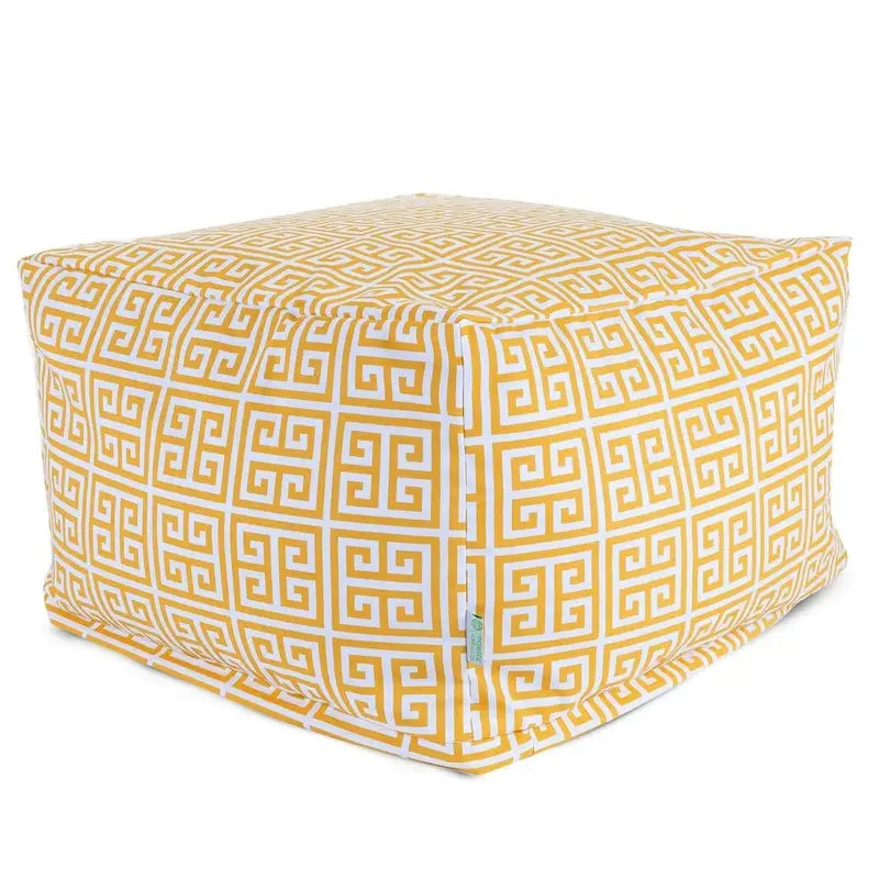 Indoor Outdoor Ottoman Pouf 27 in L x 27 in W x 17 in H