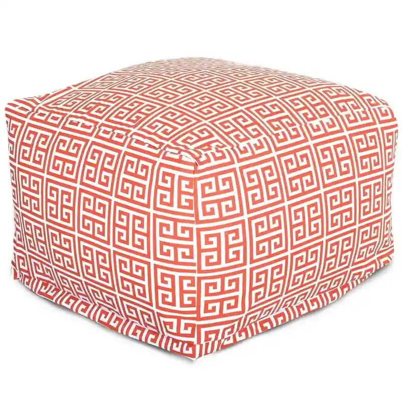 Indoor Outdoor Ottoman Pouf 27 in L x 27 in W x 17 in H