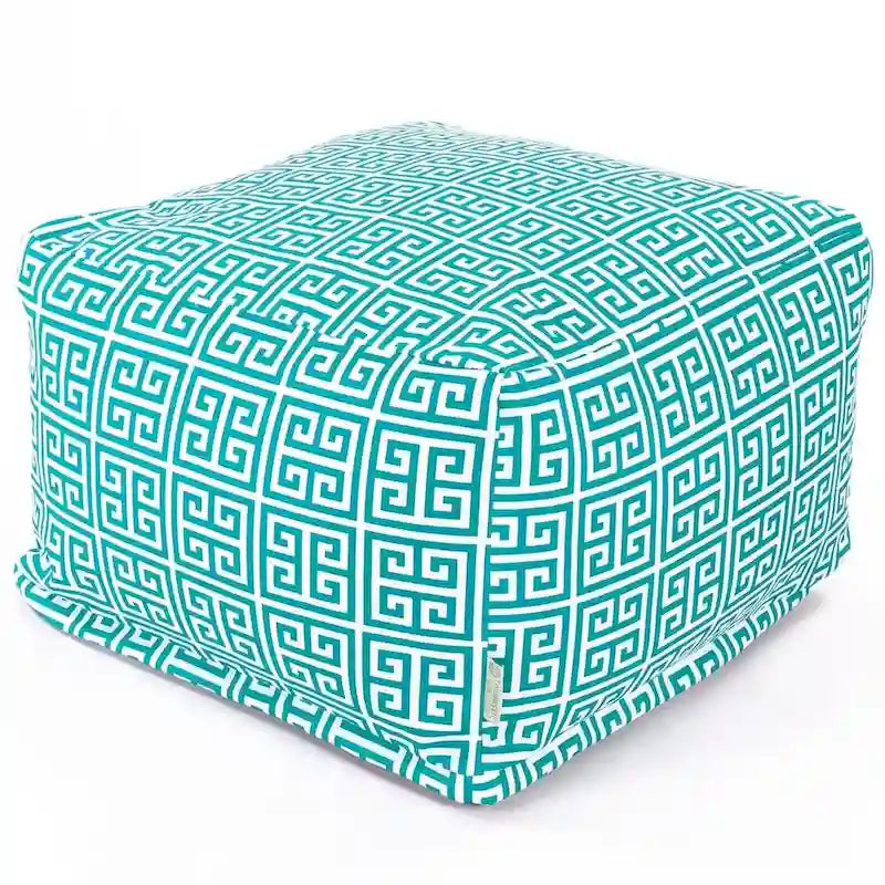Indoor Outdoor Ottoman Pouf 27 in L x 27 in W x 17 in H
