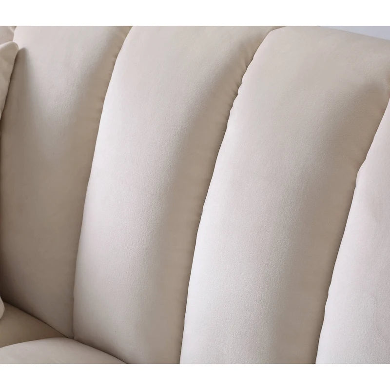 Wygodna welurowa rozkładana sofa z pojemnikiem do spania, 83.
