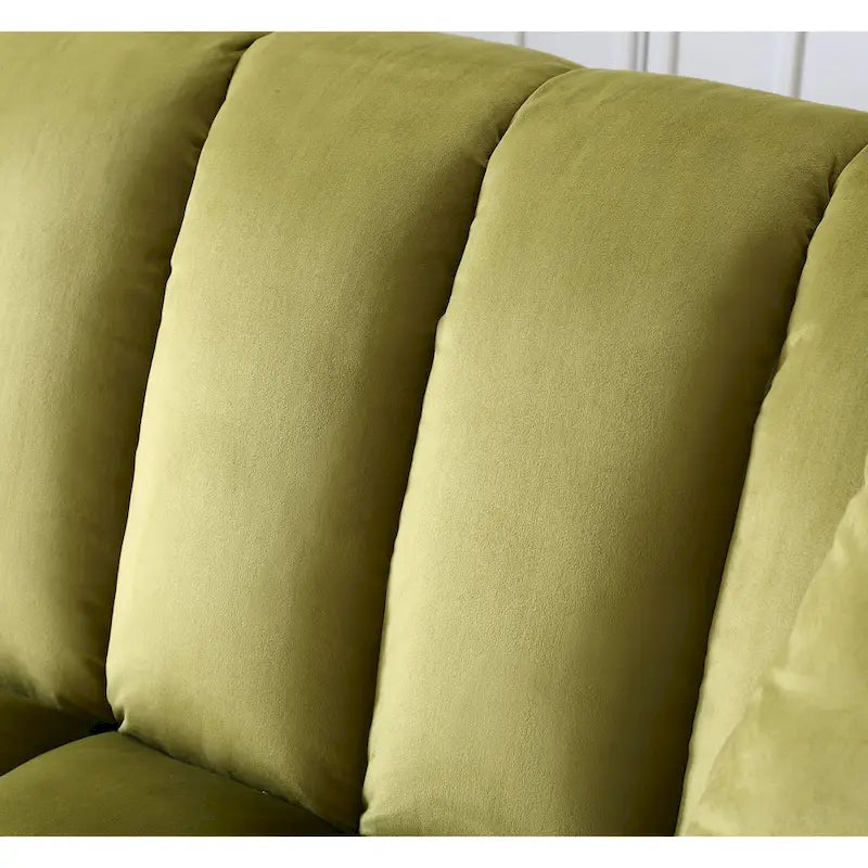 Wygodna welurowa rozkładana sofa z pojemnikiem do spania, 83.