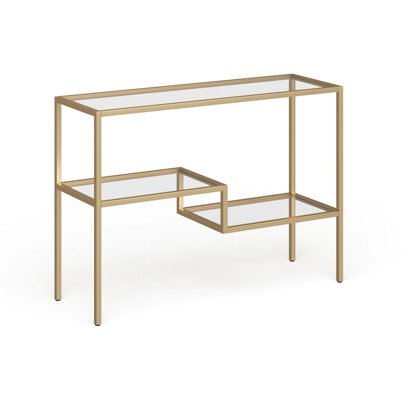 Console Table Brass Finish