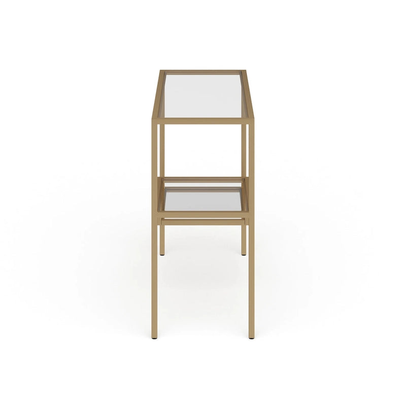 Console Table Brass Finish