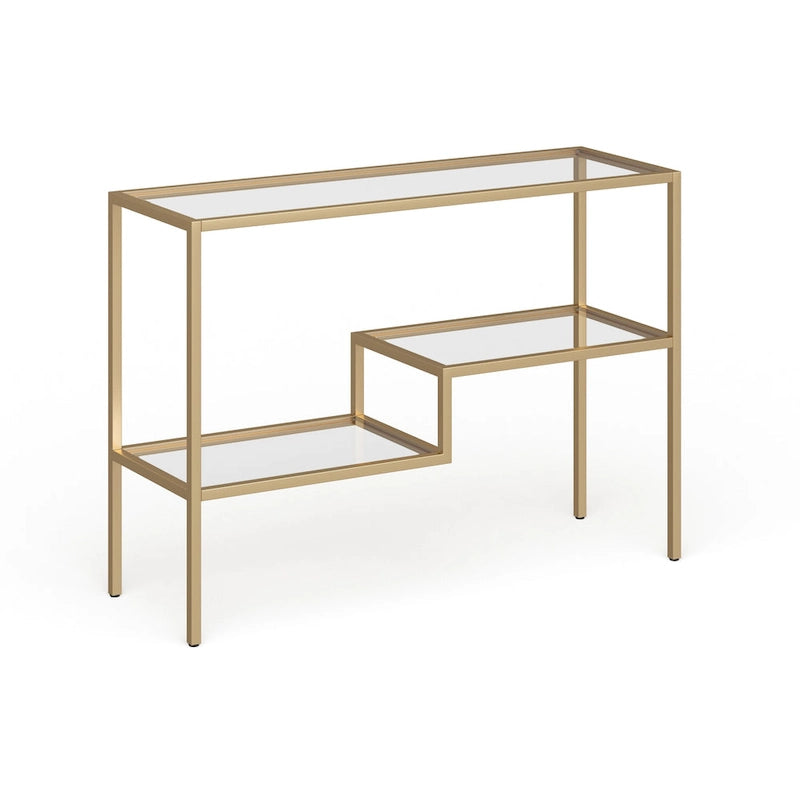 Console Table Brass Finish