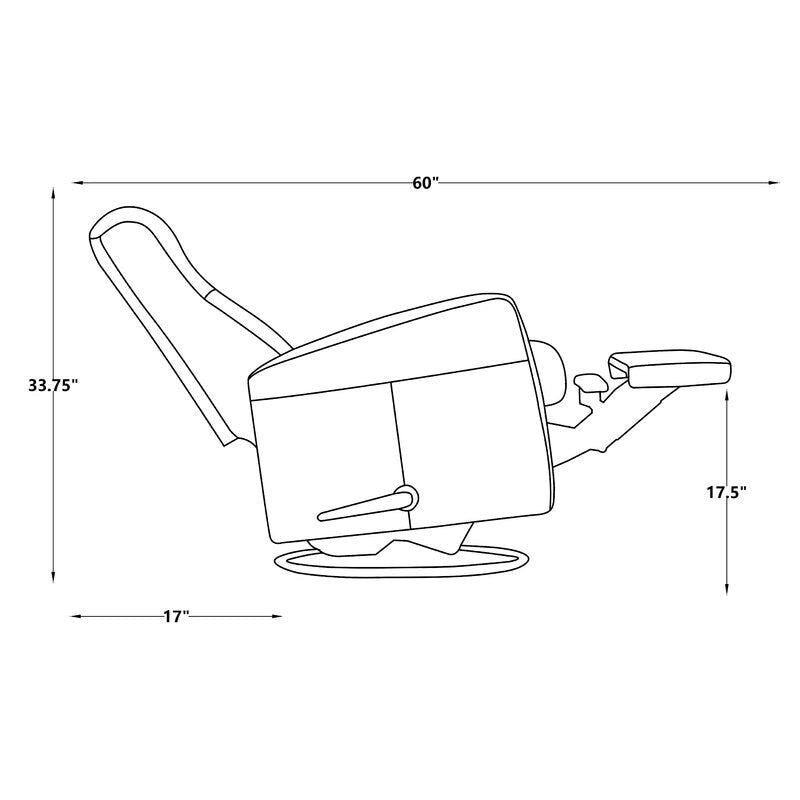 Manual Swivel Glider Recliner Chair