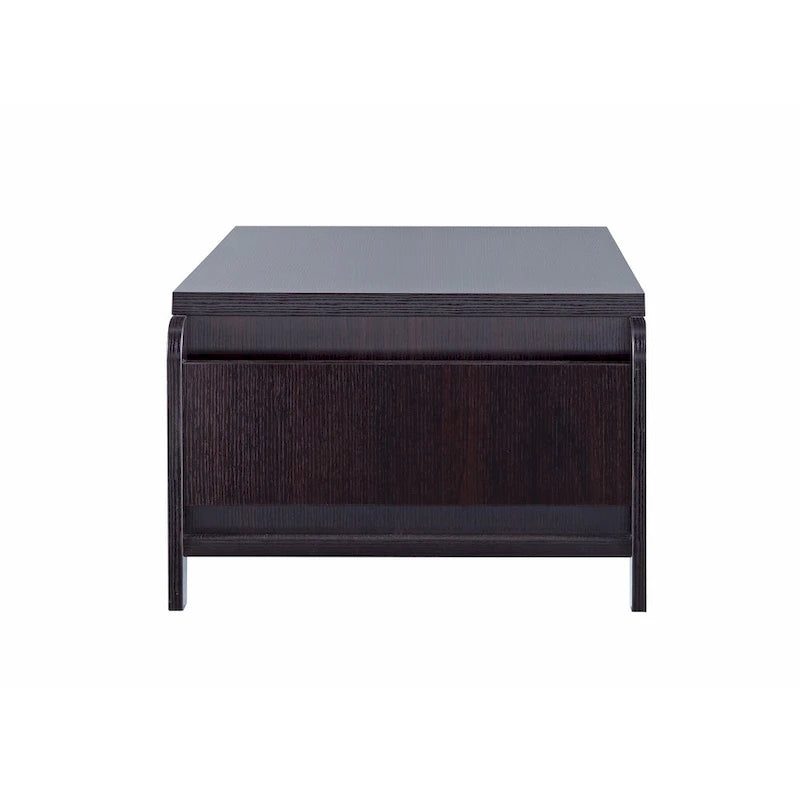 Contemporary Brown 56-inch 1-Shelf Coffee Table
