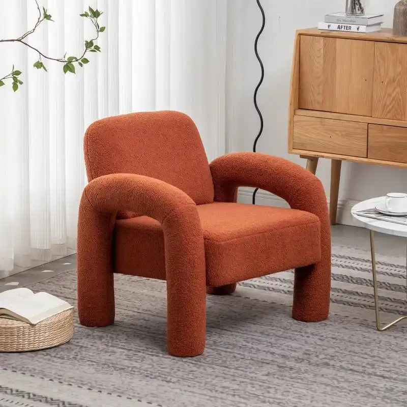Modern Unique Design Upholstered Accent Chair for Living Room
