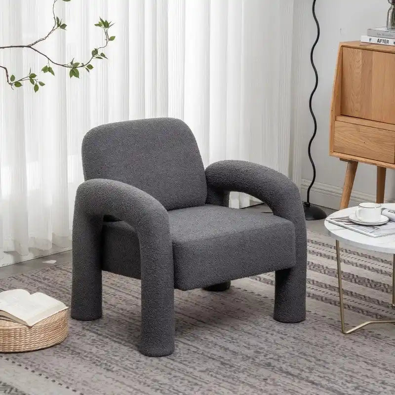 Modern Unique Design Upholstered Accent Chair for Living Room