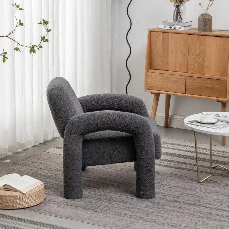 Modern Unique Design Upholstered Accent Chair for Living Room