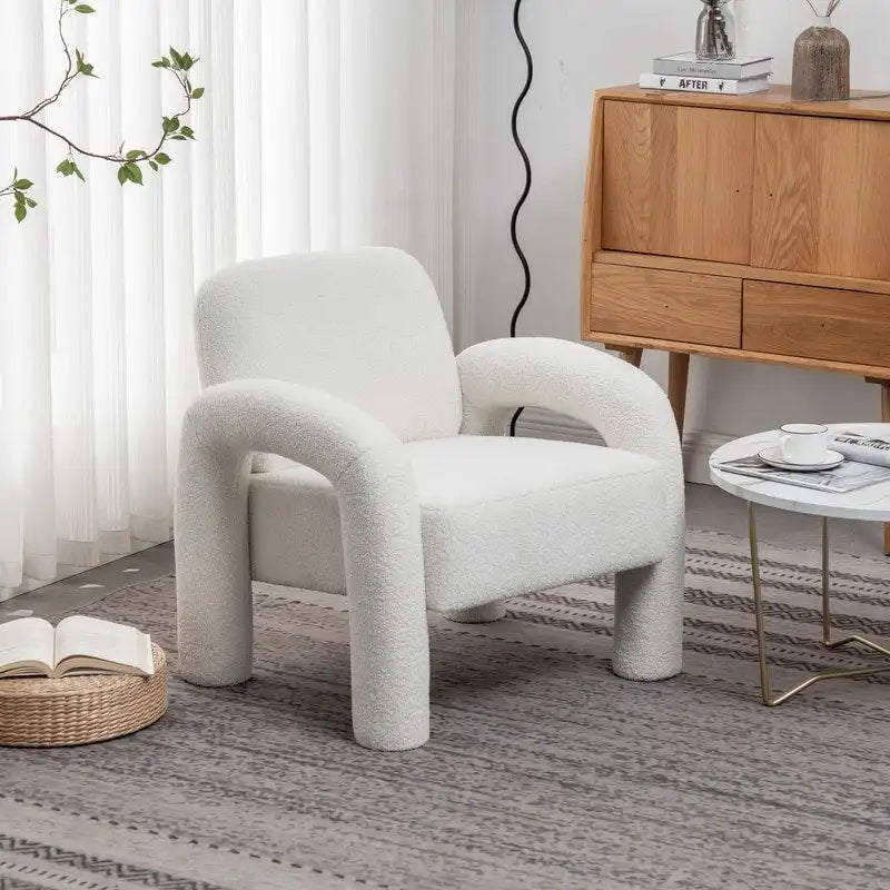 Modern Unique Design Upholstered Accent Chair for Living Room