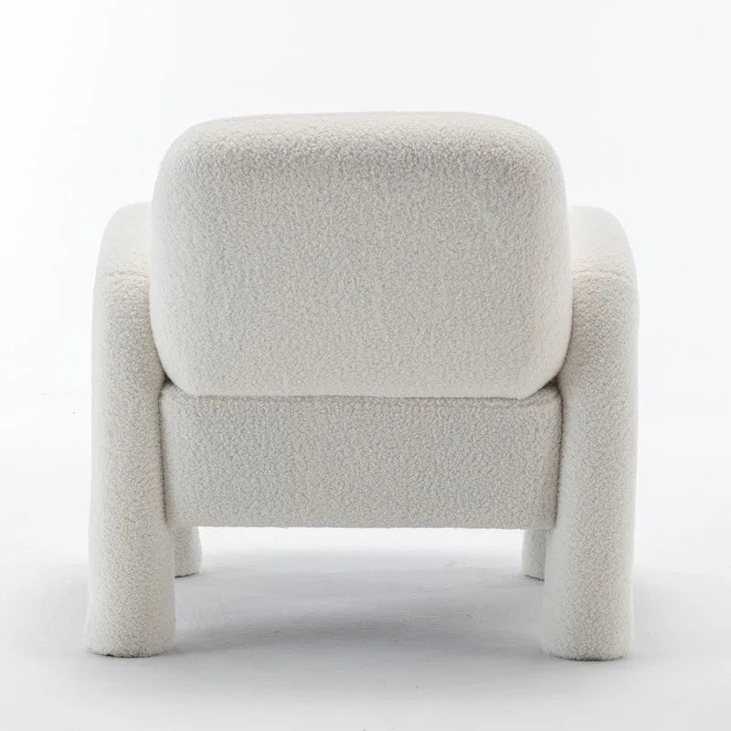 Poltrona d'accento imbottita dal design moderno e unico per il soggiorno
