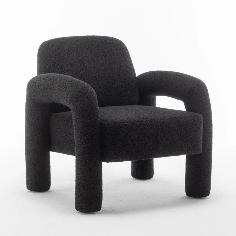 Poltrona d'accento imbottita dal design moderno e unico per il soggiorno