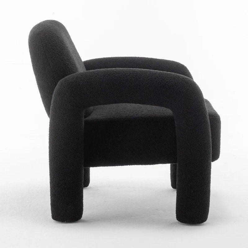 Poltrona d'accento imbottita dal design moderno e unico per il soggiorno