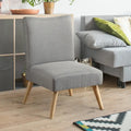 Mid-Century Modern Fabric Padded Accent Chair