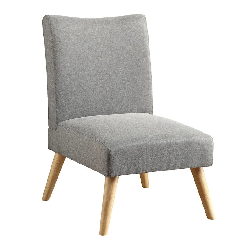 Mid-Century Modern Fabric Padded Accent Chair
