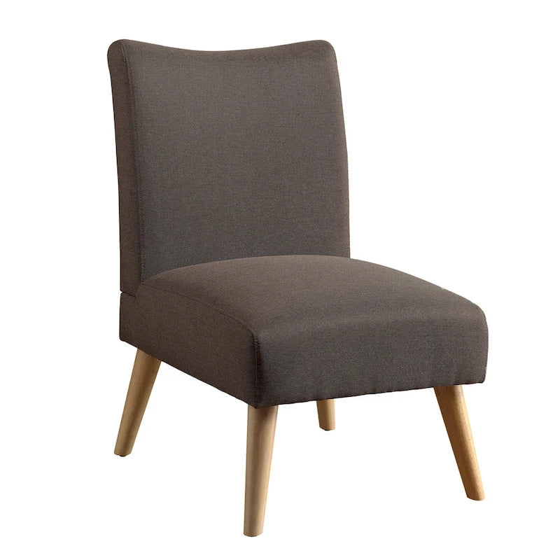 Mid-Century Modern Fabric Padded Accent Chair