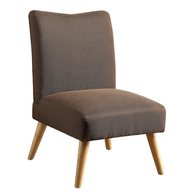 Mid-Century Modern Fabric Padded Accent Chair