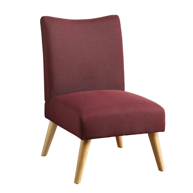 Mid-Century Modern Fabric Padded Accent Chair
