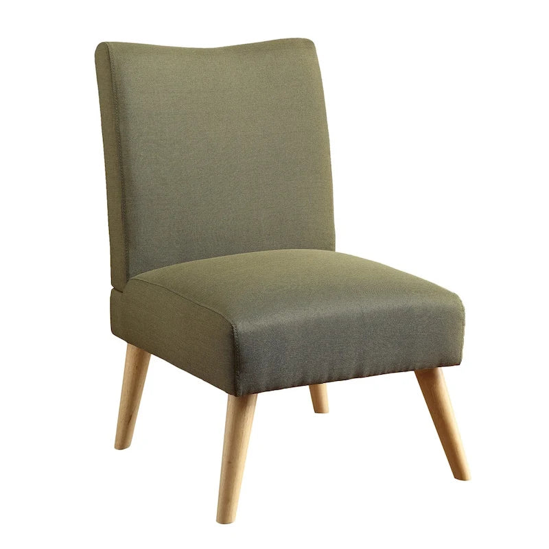 Mid-Century Modern Fabric Padded Accent Chair