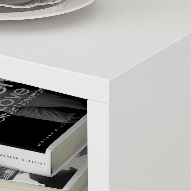 One Drawer Nightstand With One Open Shelf