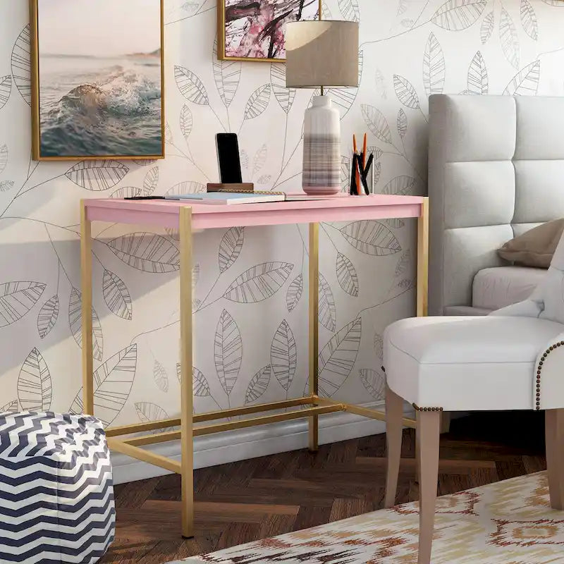 Modern 30-inch Steel Computer Desk with USB Port