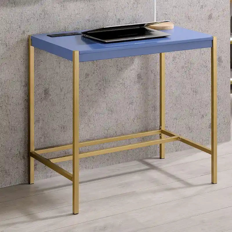 Modern 30-inch Steel Computer Desk with USB Port