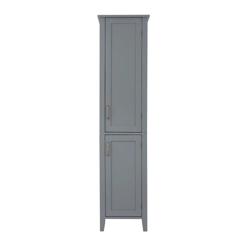 Mid Century Modern Wooden Linen Tower Cabinet