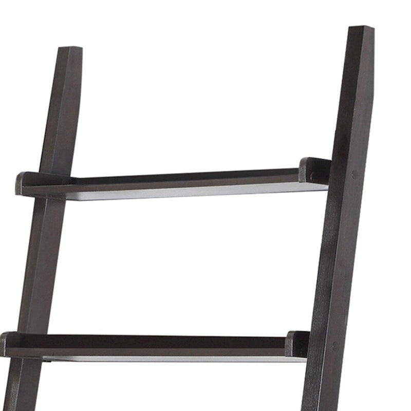 Ladder Desk with One Drawer, Cappuccino