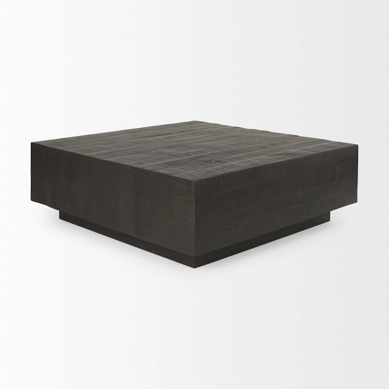 Quadratischer schwebender Couchtisch aus Massivholz