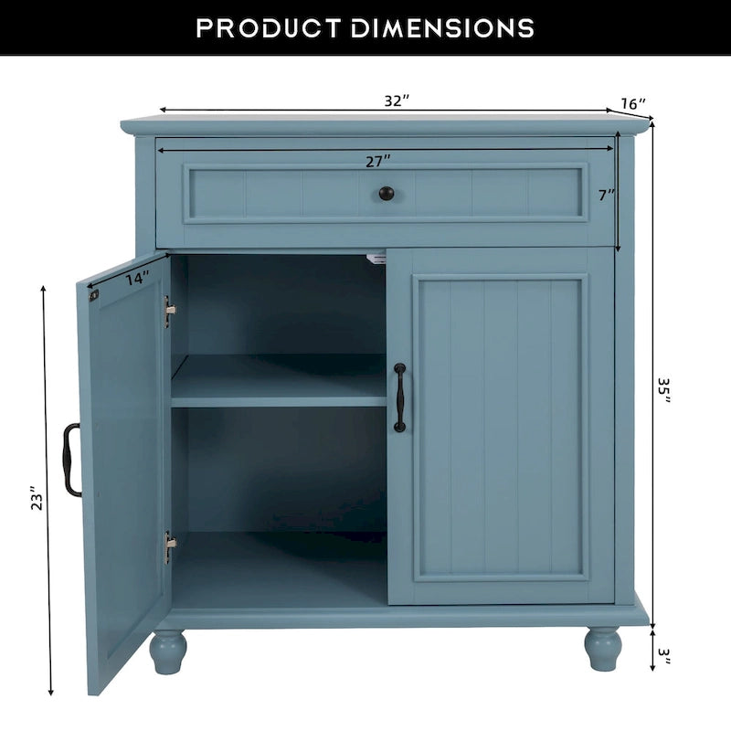 Buffet, meuble de rangement de cuisine avec tiroirs et portes, table console